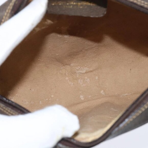 GUCCI GG Supreme Web Sherry Line Shoulder Bag PVC Beige Gold 010 378 Auth 147769 - Picture 13 of 16